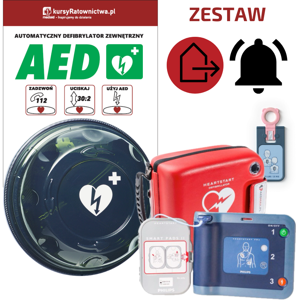 ZESTAW: Defibrylator AED Philips HS FRx Standard + klucz pediatryczny ...